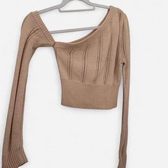 Majorelle Landau Cut-Out one Shoulder Sweater – Indie It-Girl Knit (Size S) 🤍✨ - Picture 2 of 7